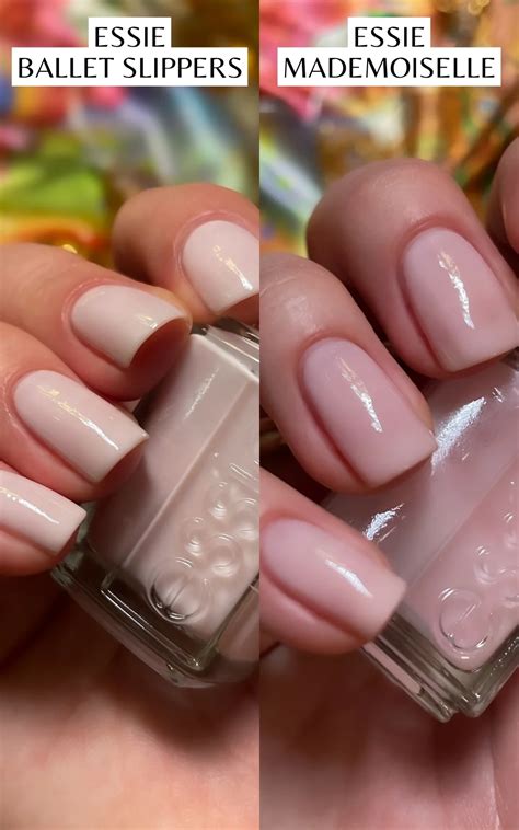 essie ballet slippers vs mademoiselle